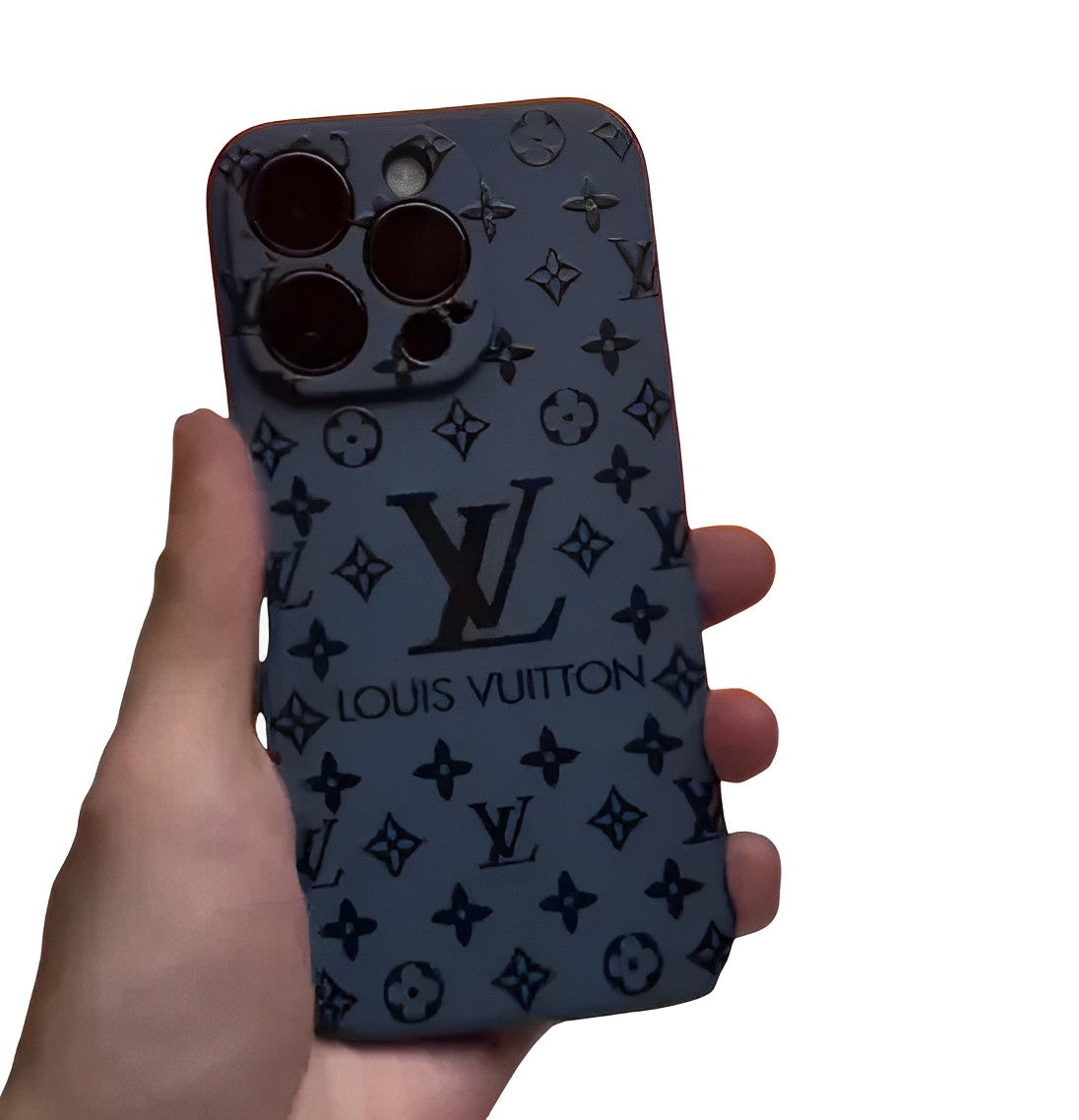 Premium Monogram Leather Case for iPhone 12-18 Pro & Pro Max