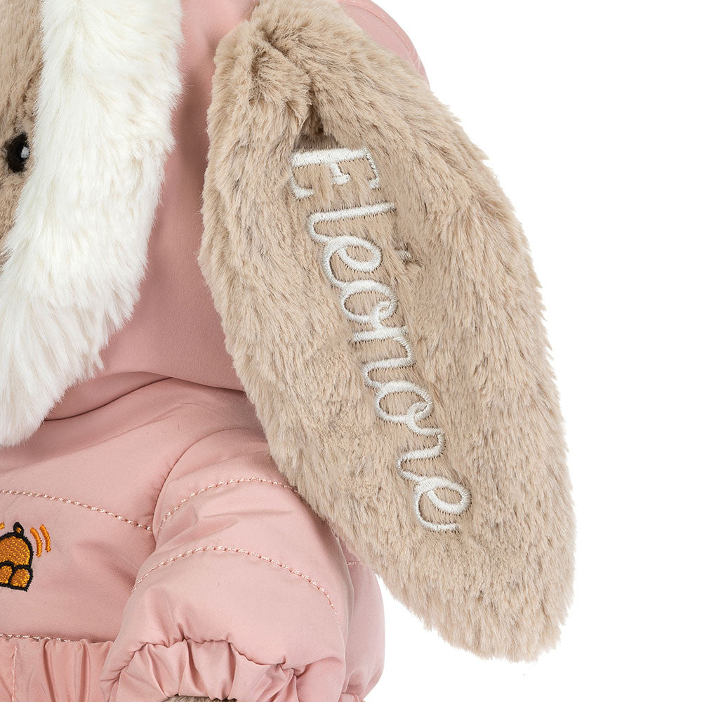 Personalised Bashful Bunny 'Snow Suit'