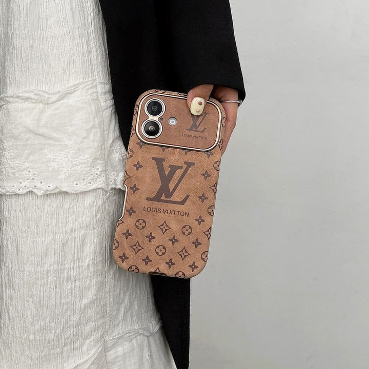 Premium LV Monogram Case for iPhone 13-18 Pro & Pro Max
