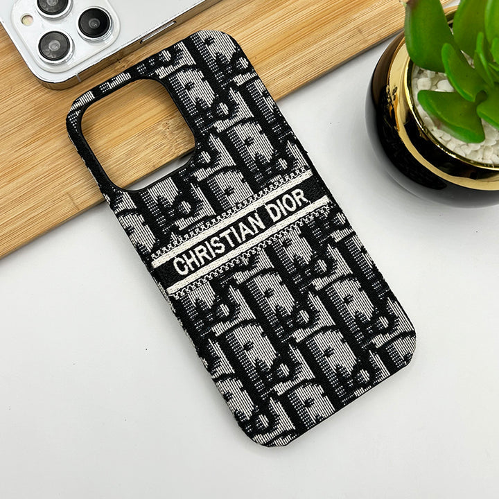 Luxury Brand Vertical Belt Stitched Case Cover for iPhone 12-18 Pro & Pro Max