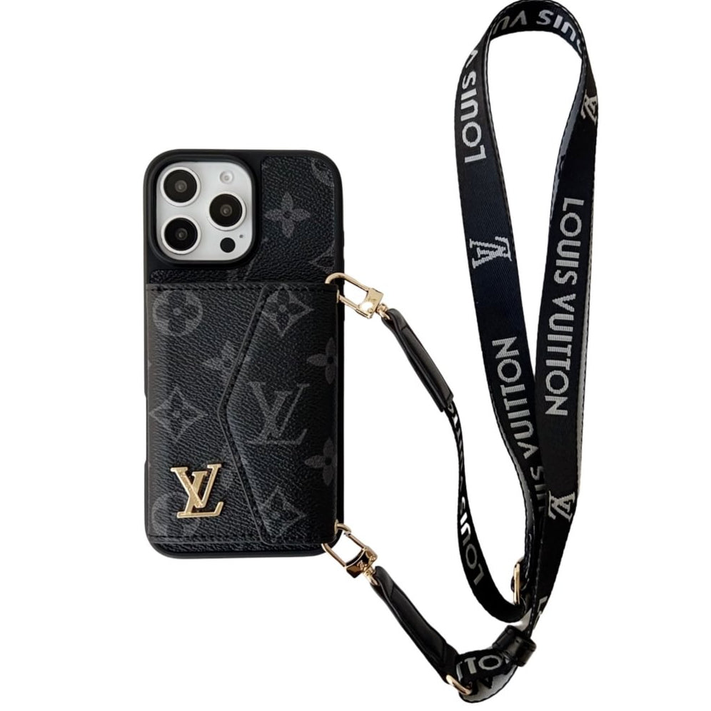 Crossbody Wallet Accordion Leather Card Holder Case for iPhone 13-18 Pro & Pro Max