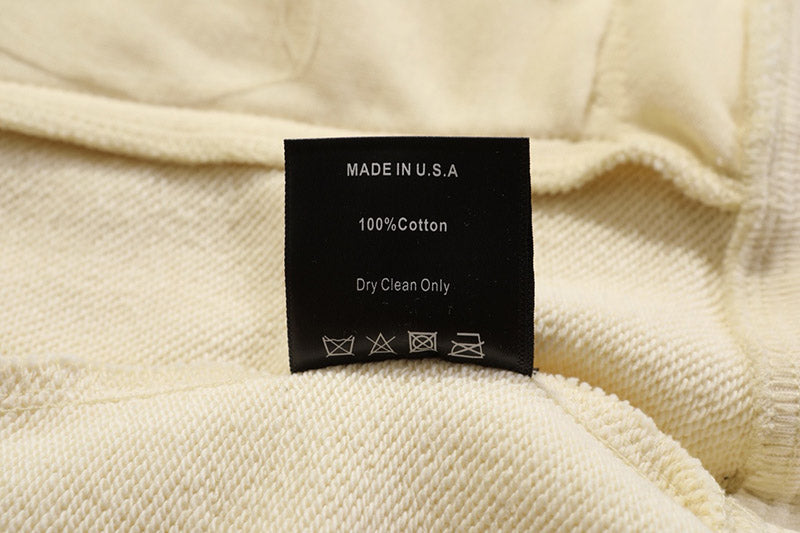 RHUDE embroidered slogan logo sweatshirts