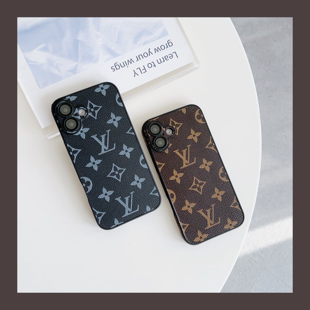 Louis Vuitton Case inspired classic leather for iPhone 13-18 Pro & Pro Max