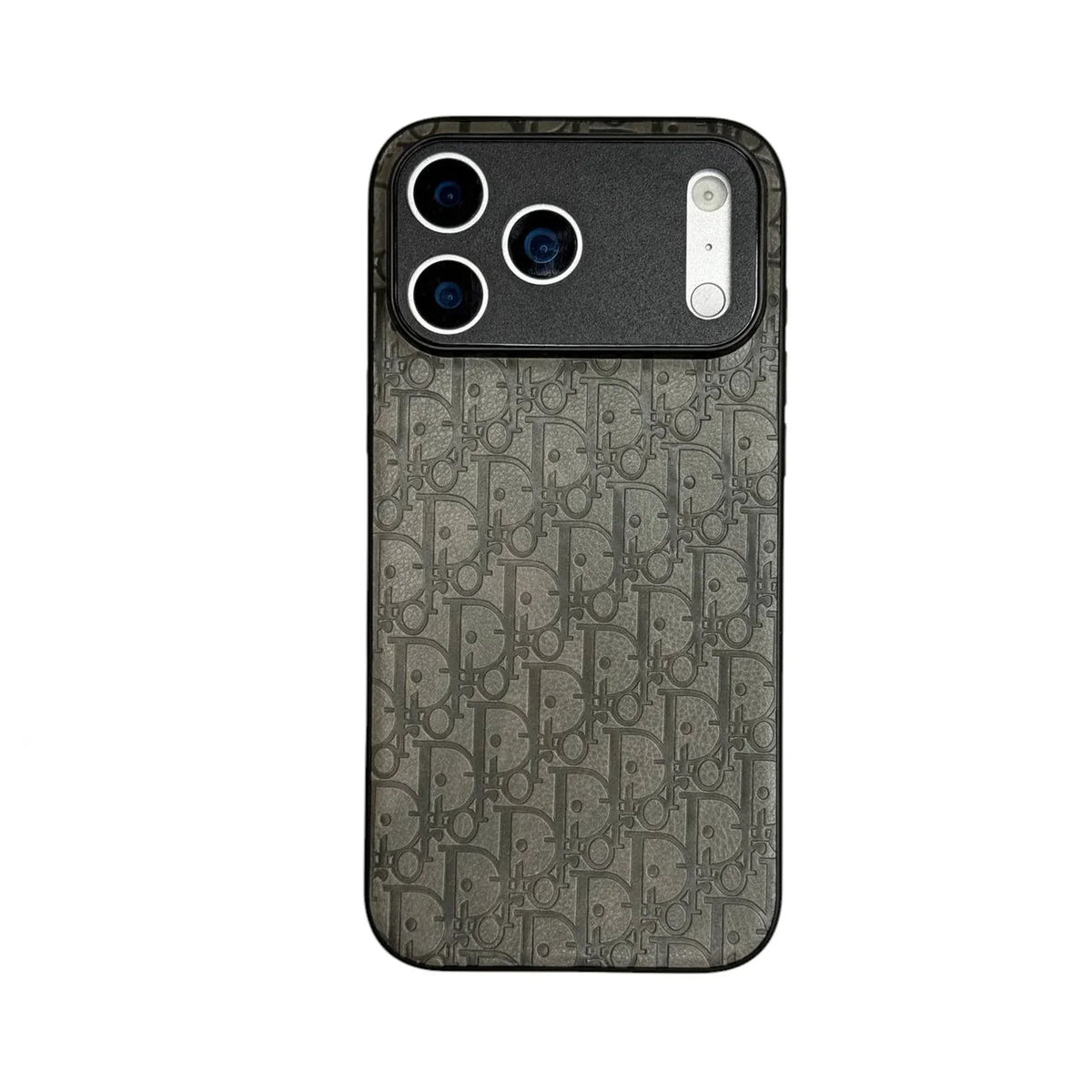 Dior Oblique Embossed Leather Case for iPhone 12-18 Pro & Pro Max
