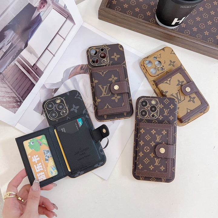 Luxury Classic Case with Card holder for iPhone 12-18 Pro & Pro Max