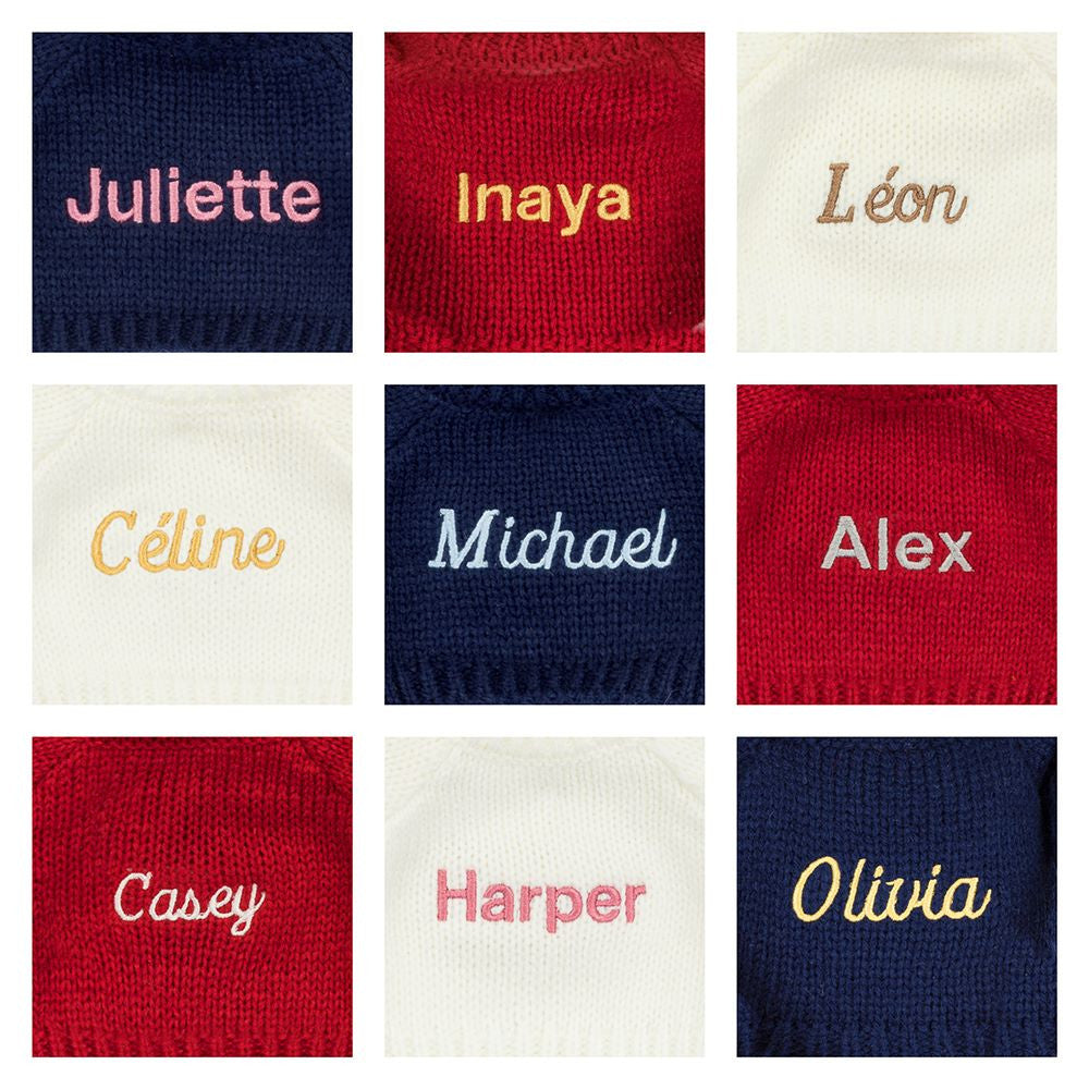 Zodihop Luxe Bunny with Personalised Navy Jumper