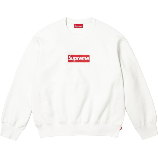 Supreme 25SS Washed Box Logo Crewneck Sweatshirts