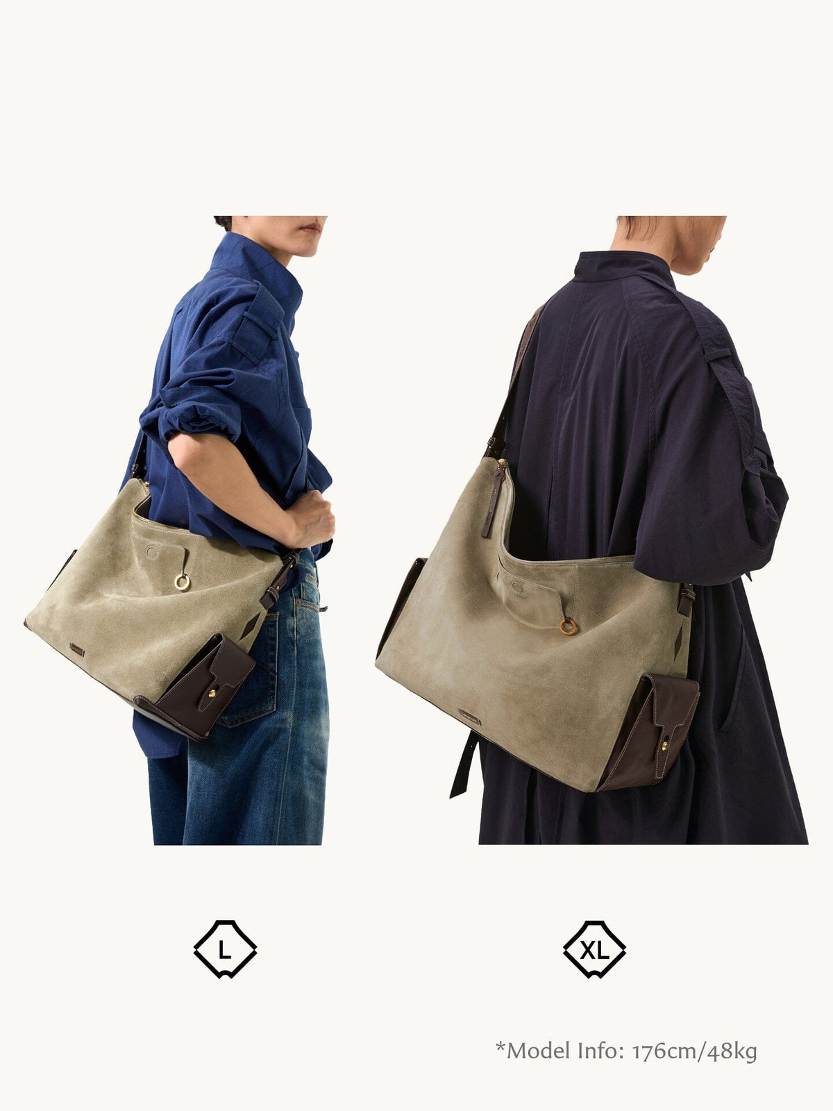 Extra Large Yore Hobo Bag  (Tapered Base)