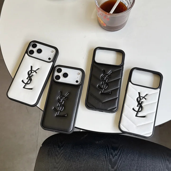 Luxury YSL Phone Case for iPhone 13-18 Pro & Pro Max