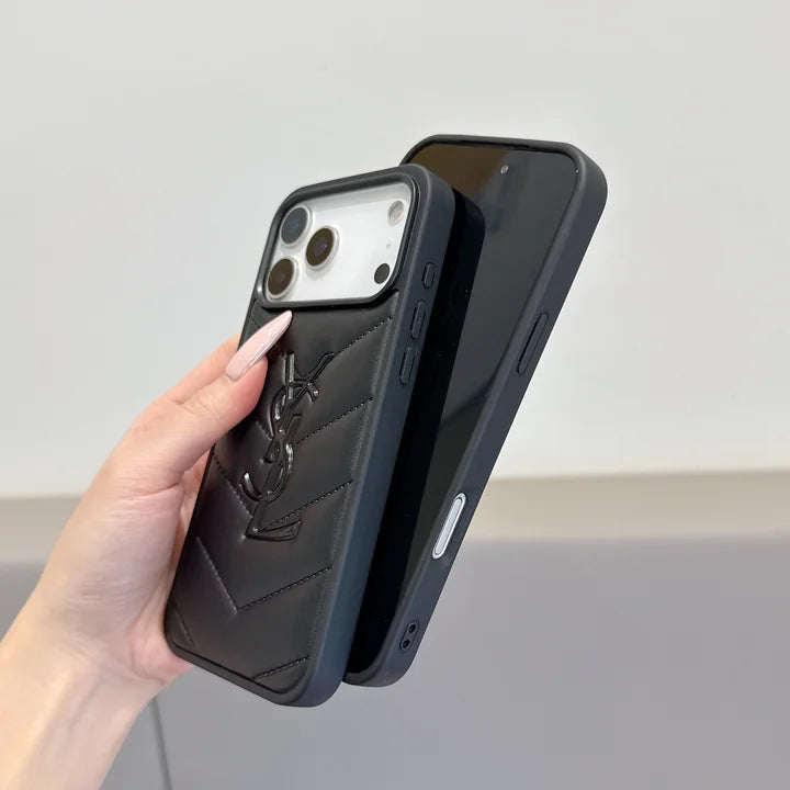 Luxury YSL Phone Case for iPhone 13-18 Pro & Pro Max
