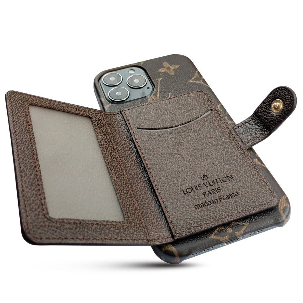 Beautiful Luxury iPhone Case with Card holder for iPhone 13-18 Pro & Pro Max